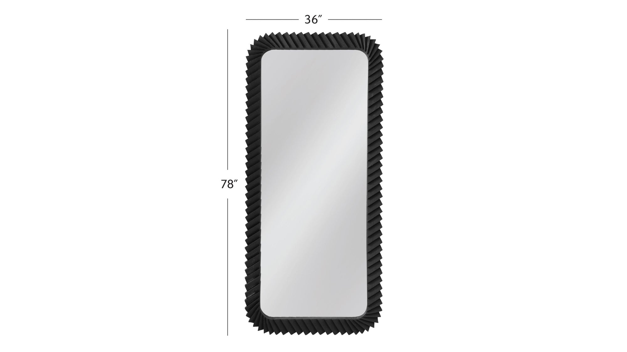 Kindlow - Floor Mirror - Black