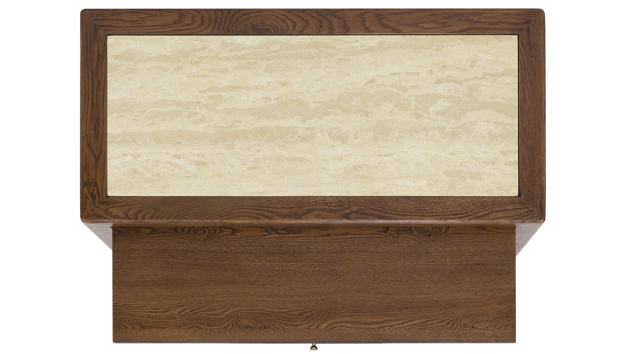 Driftwood - One-Drawer Nightstand With Stone