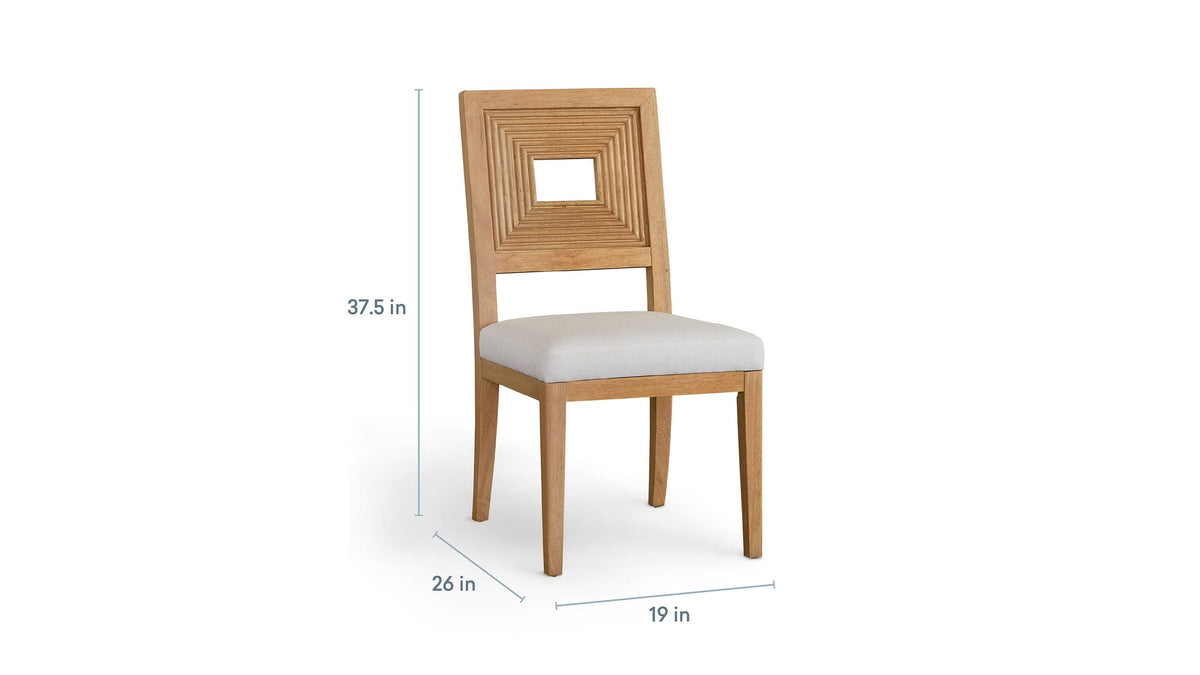 Newbury Open Back Side Chair with Upholstered Seat