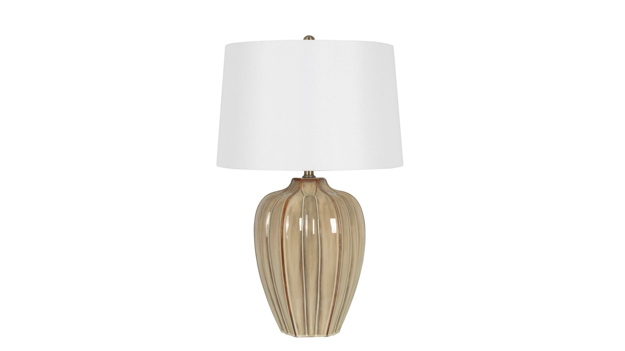 Camilo - Table Lamp - Beige / White