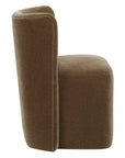 Outlook - Modern Velvet Dining Chair - Brown