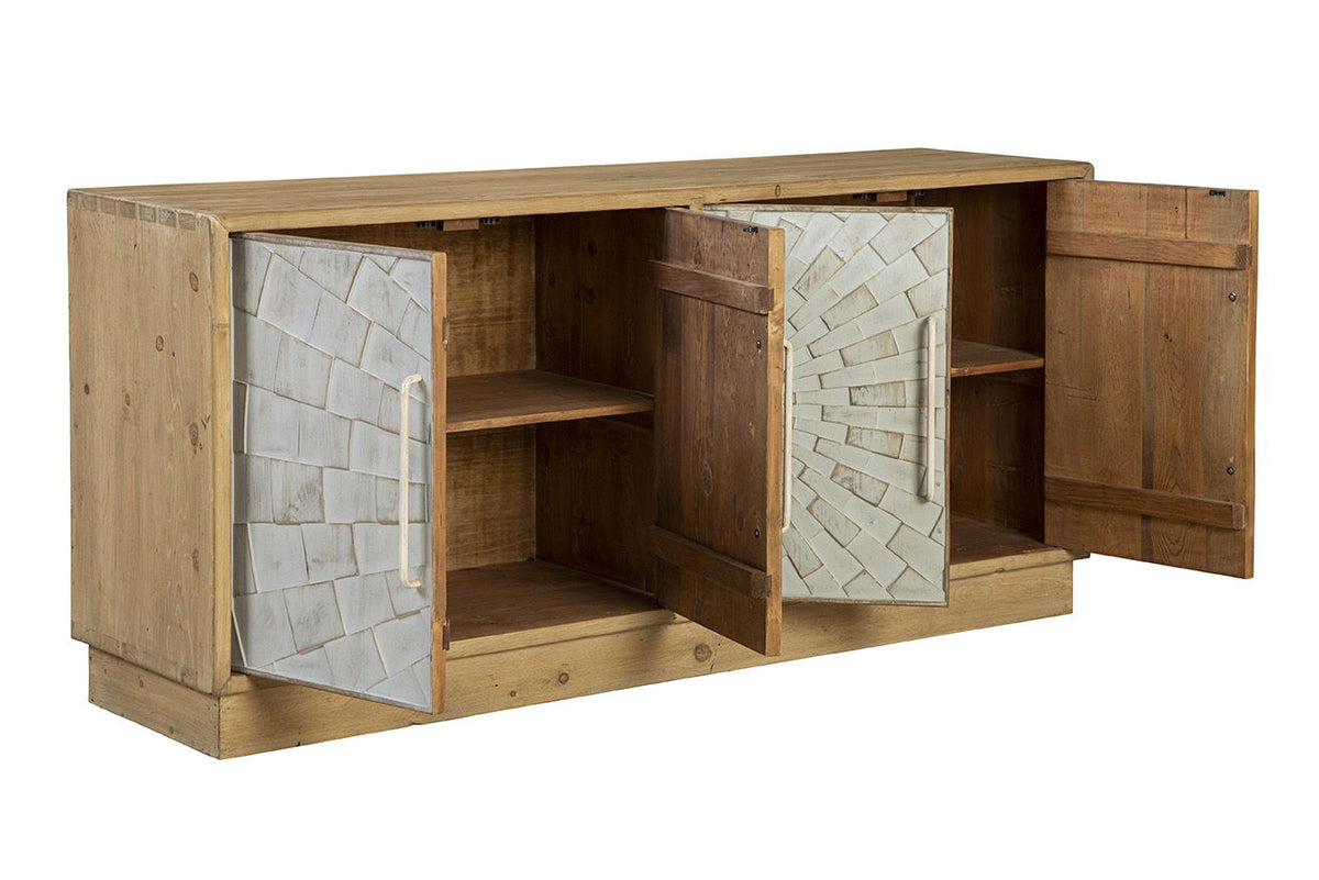 Brighton - Sideboard - Light Brown / Silver