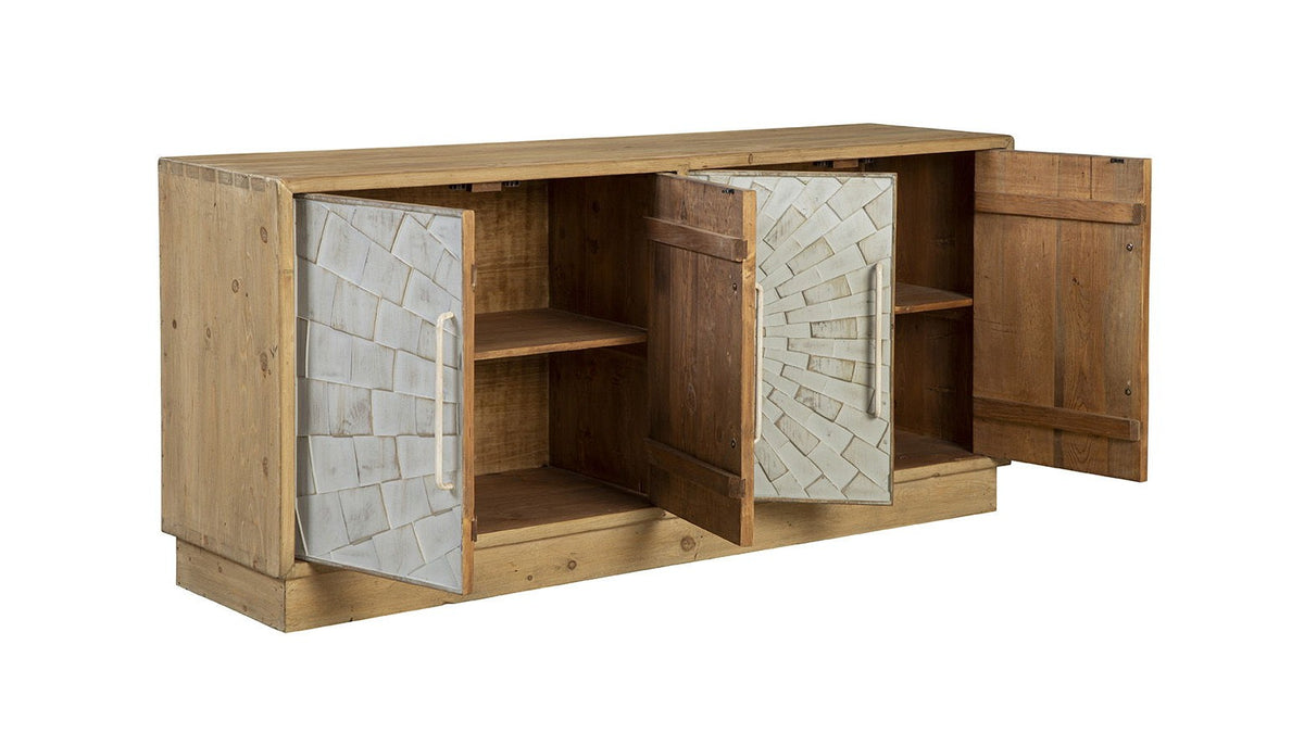 Brighton - Sideboard - Light Brown / Silver