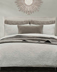 Porto Matelasse - King Duvet Cover Set (Set of 3) - Light Taupe