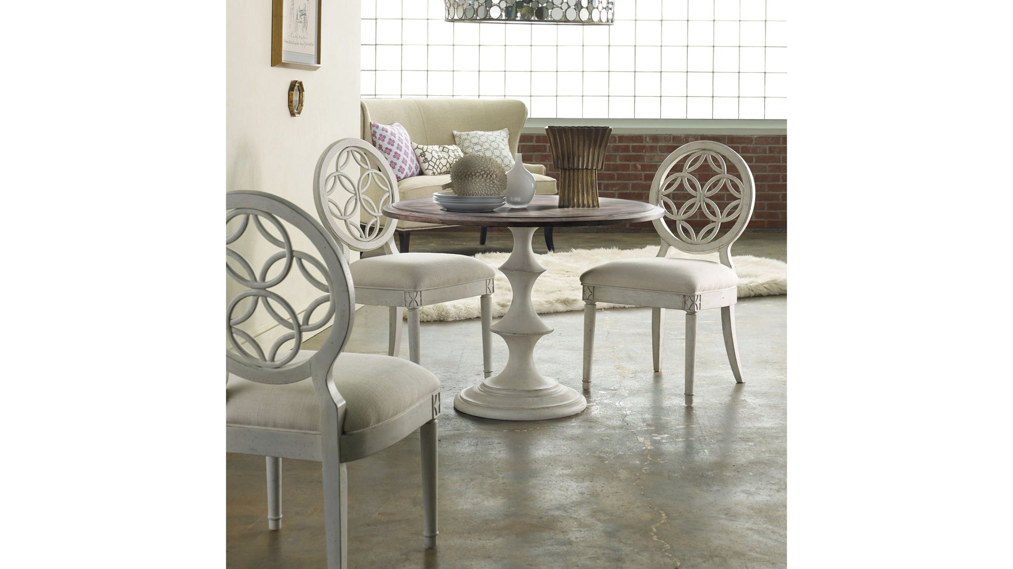 Melange - Brynlee Side Chair - White