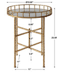Tilly - Accent Table - Bright Gold