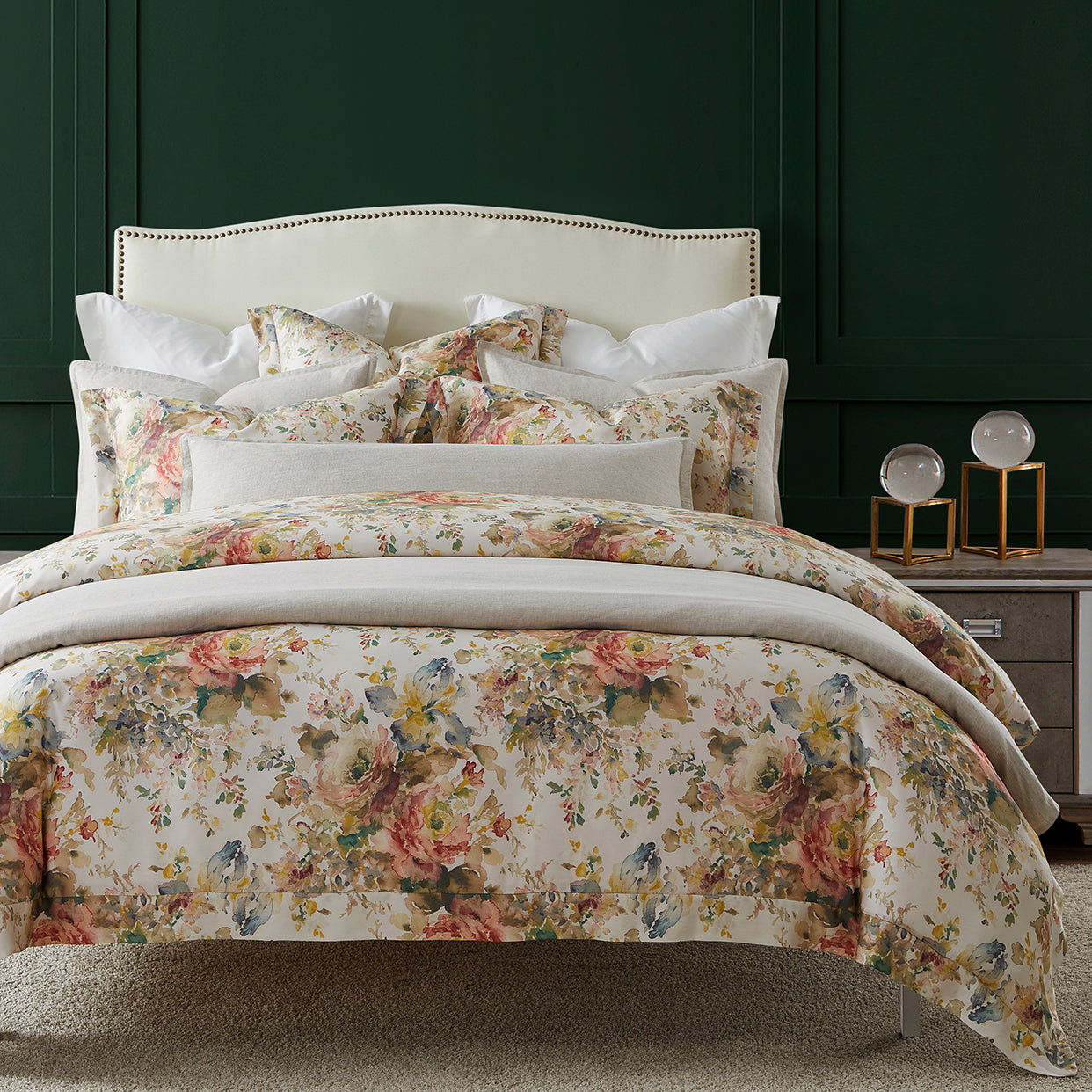 Lyocell - King Jardin Eucalyptus Comforter Set (Set of 3) - Salmon