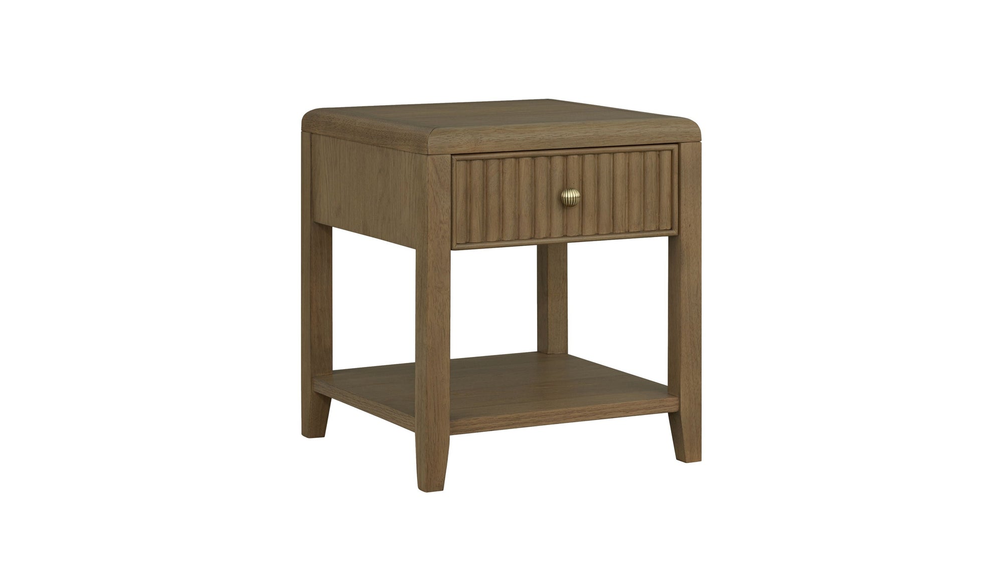 Reed - Chairside Table - Driftwood Oak