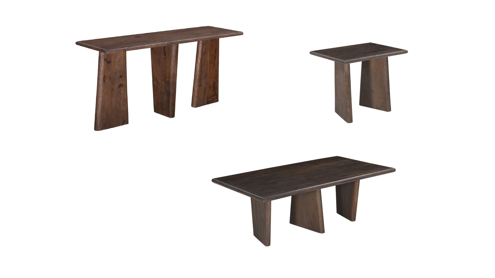 Lasso - Console Table - Antique Natural Mango With Sandblasting