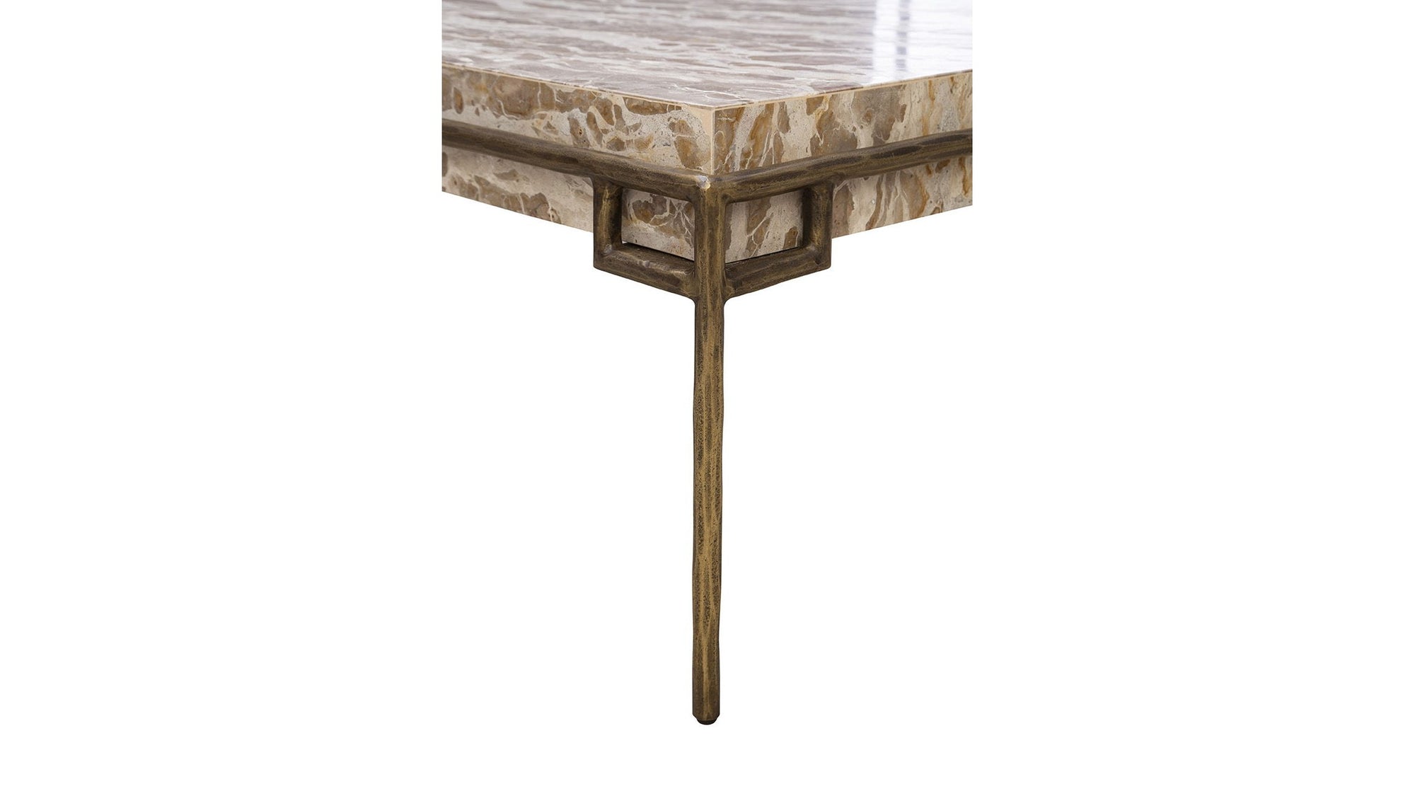 Nala - Coffee Table - Beige / Gold