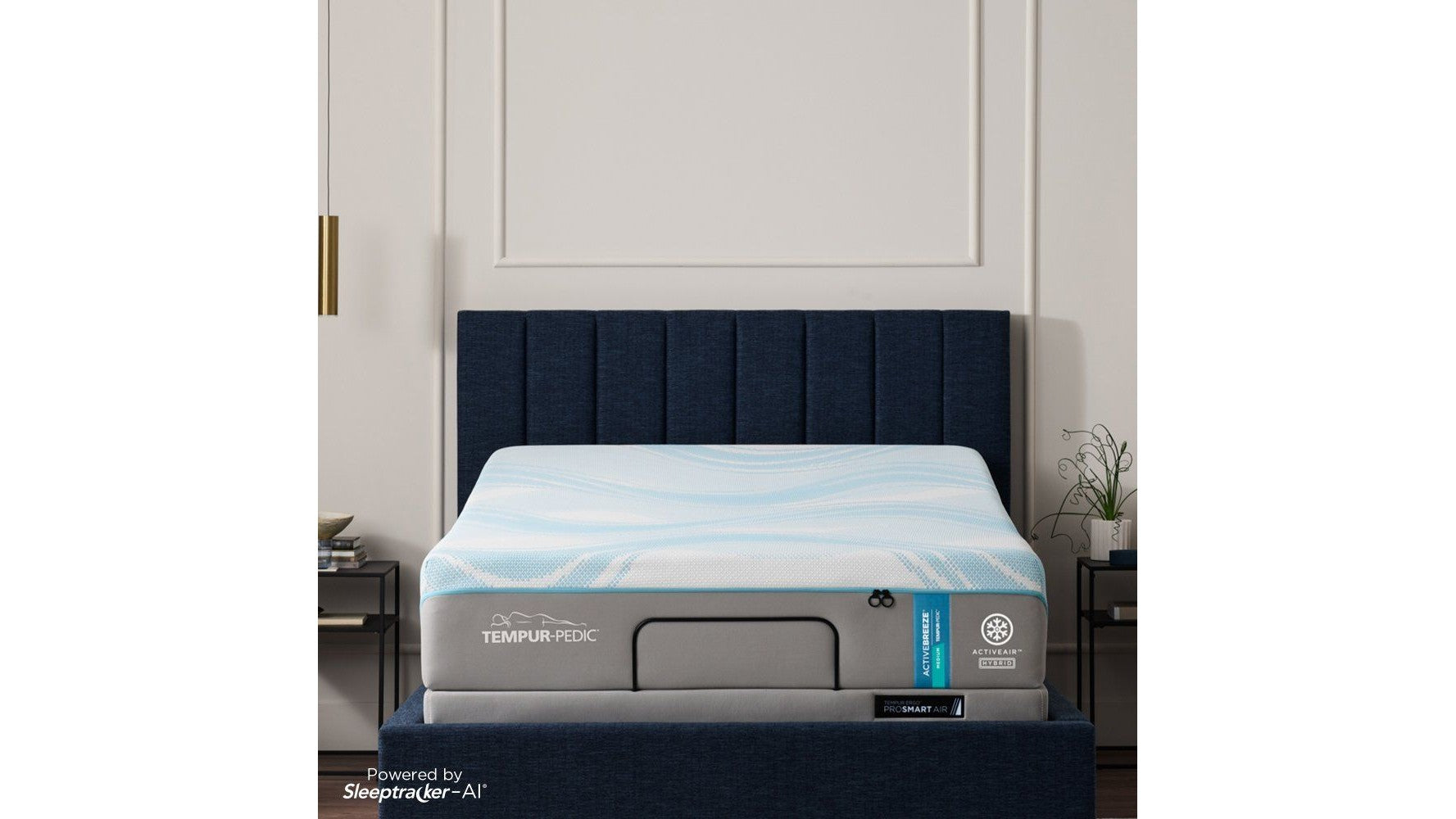 Tempur-Breeze - Tempur-ActiveBreeze Medium Hybrid Mattress - Split California King