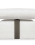Bolster Back - Armless Outdoor Sofa - White