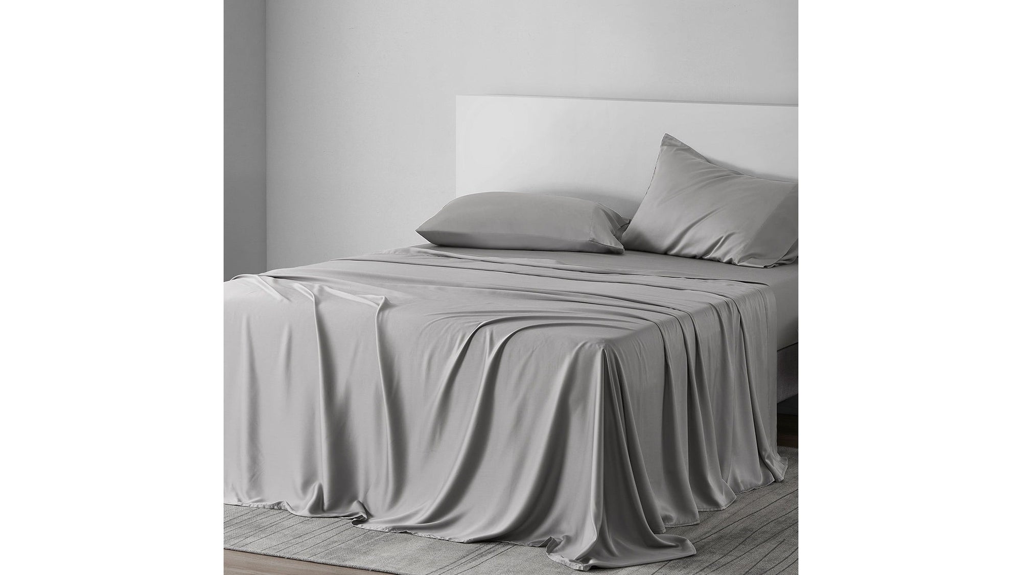 Lyocell - Queen Eucalyptus Sheet Set Set of 4 - Gray