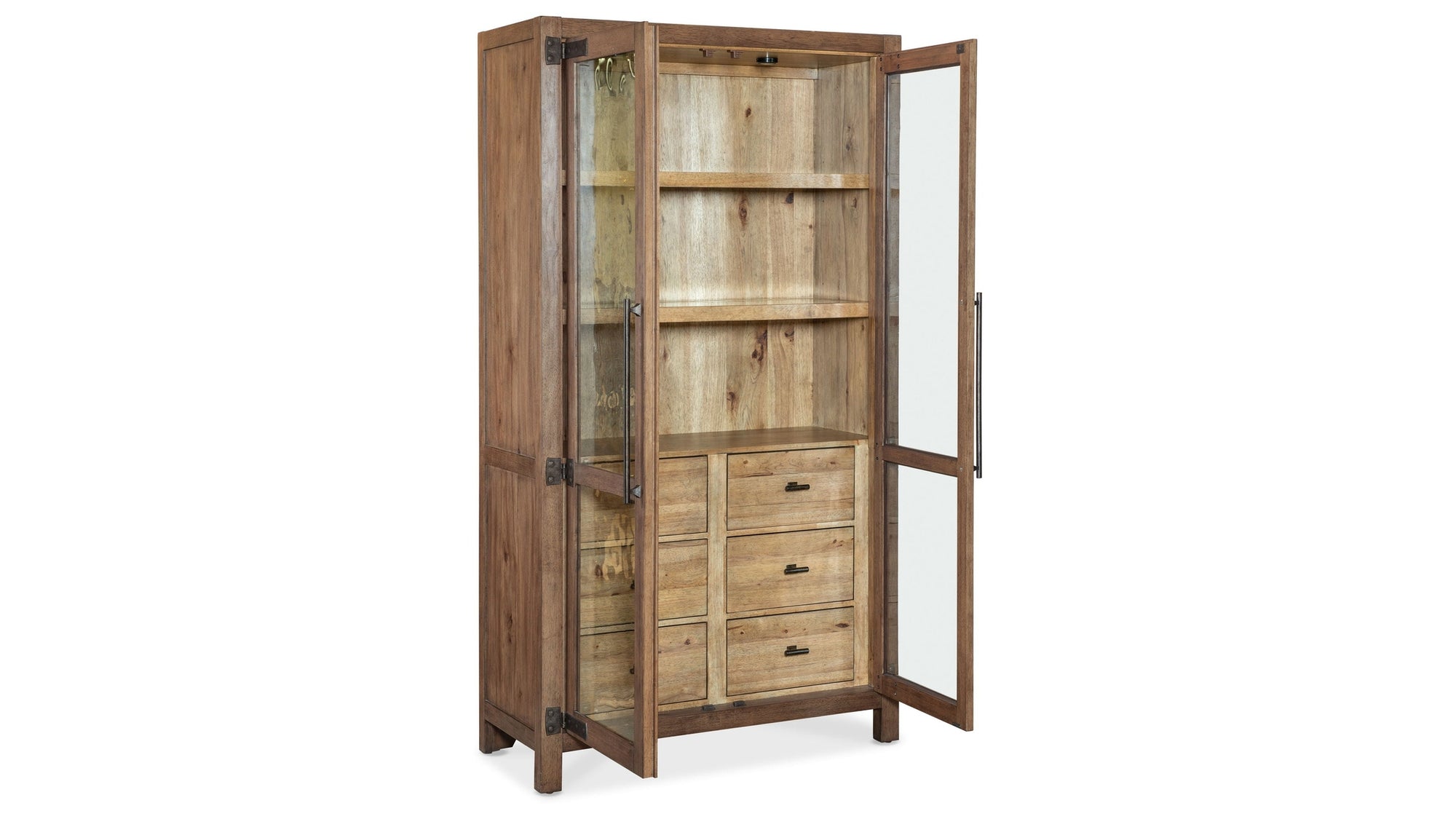 Vineyard Row - Display Cabinet - Light Brown