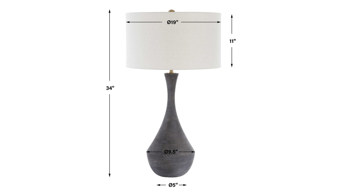 Helston - Table Lamp - Dark Charcoal