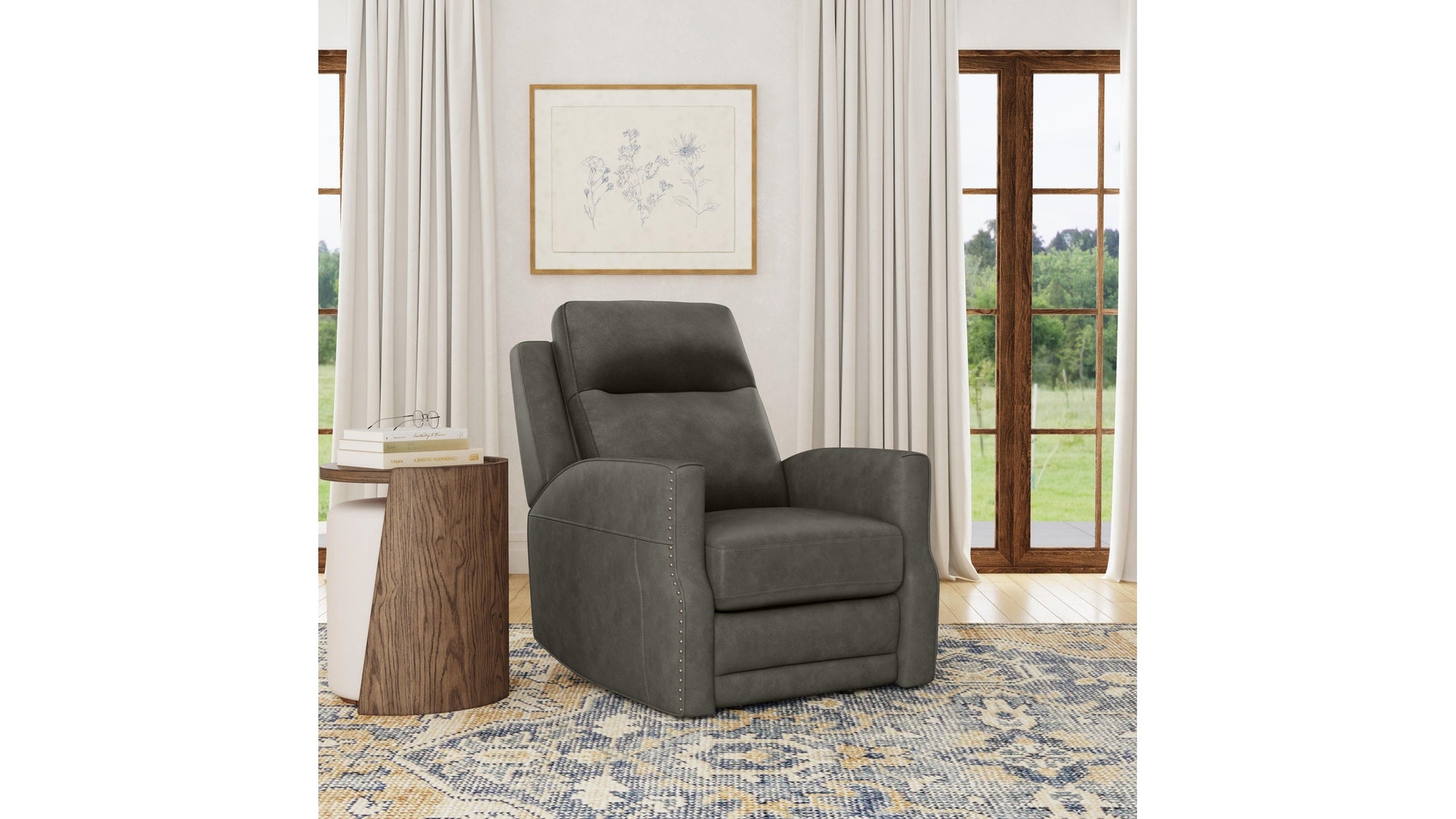 Maxwell - Power Gliding Recliner With Power Headrest And Lumbar