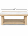 Trifecta - Coffee Table - Driftwood Cerused Oak