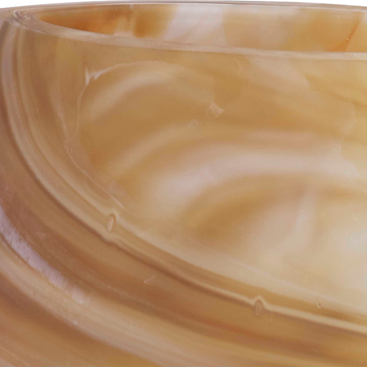 Fusion - Swirled Caramel &amp; Ivory Vases (Set of 2)