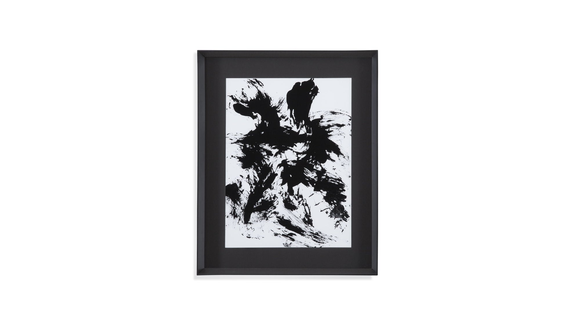 Expressive Abstract II Framed Print - Black