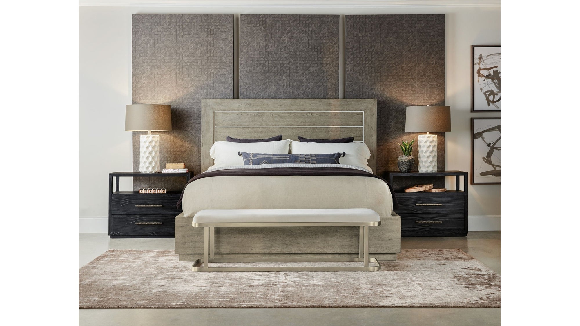 Linville Falls - Shou Sugi Ban 2-Drawer Nightstand