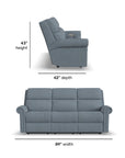 Bernard - Power Reclining Sofa With Console, Power Headrest, & Lumbar