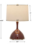 Colette - Table Lamp - Burgundy