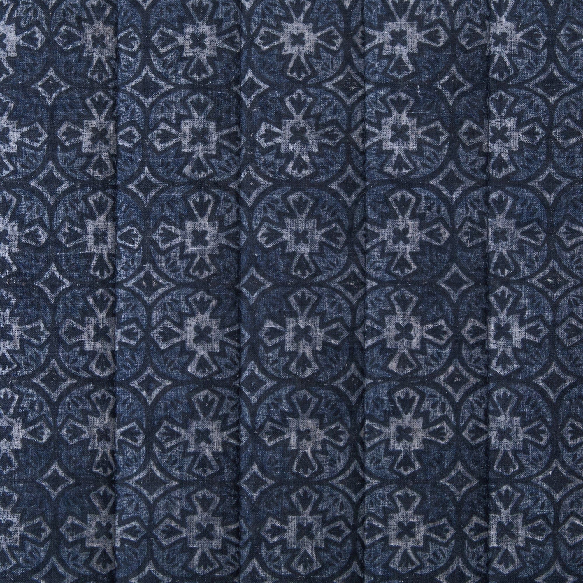 Indigo - Full/Queen Reversible Quilt Set (Set of 3) - Blue