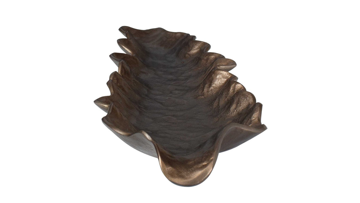 Frond - Indoor-Outdoor Leaf Tray - Bronze