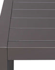 Polanco - Outdoor Aluminum Dining Table - Black