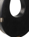 Black - Flame Sculptures (Set of 2)