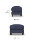 Drew - Fabric Ottoman