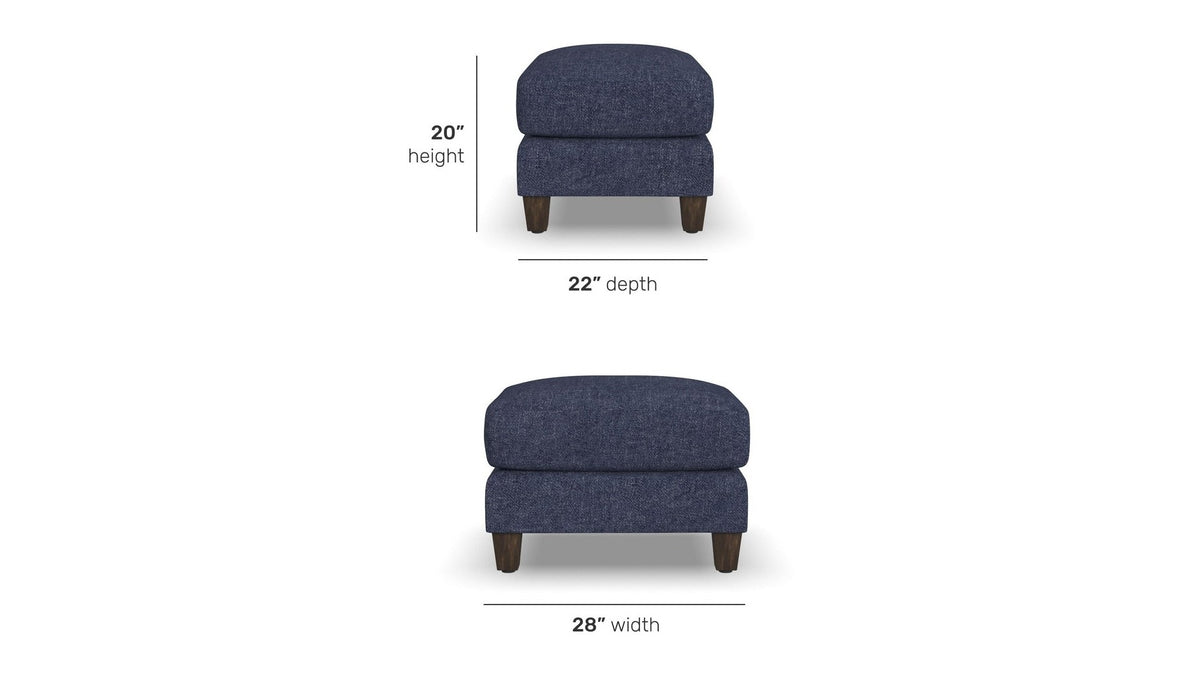 Drew - Fabric Ottoman