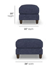 Drew - Fabric Ottoman