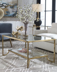 Katina - Leaf Coffee Table - Gold