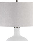 Whiteout - Mottled Glass Table Lamp - White