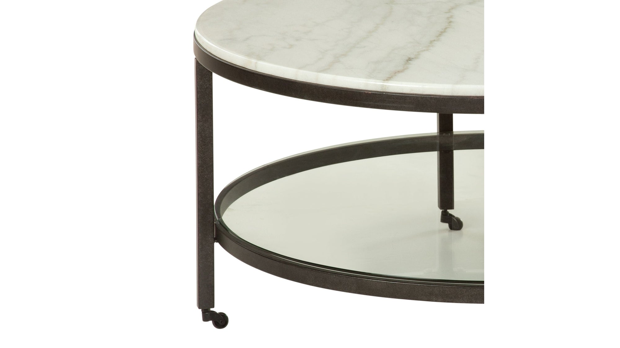 Whitman - Round Cocktail Table - White