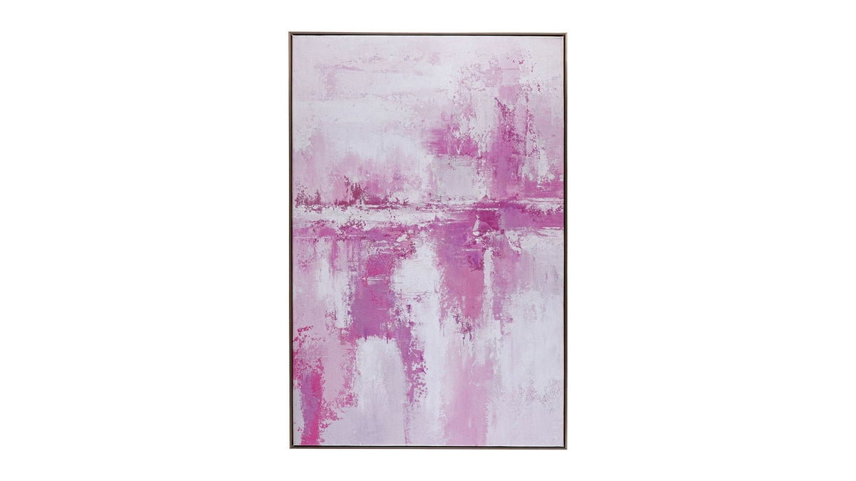 Settled Canvas Art - Pink