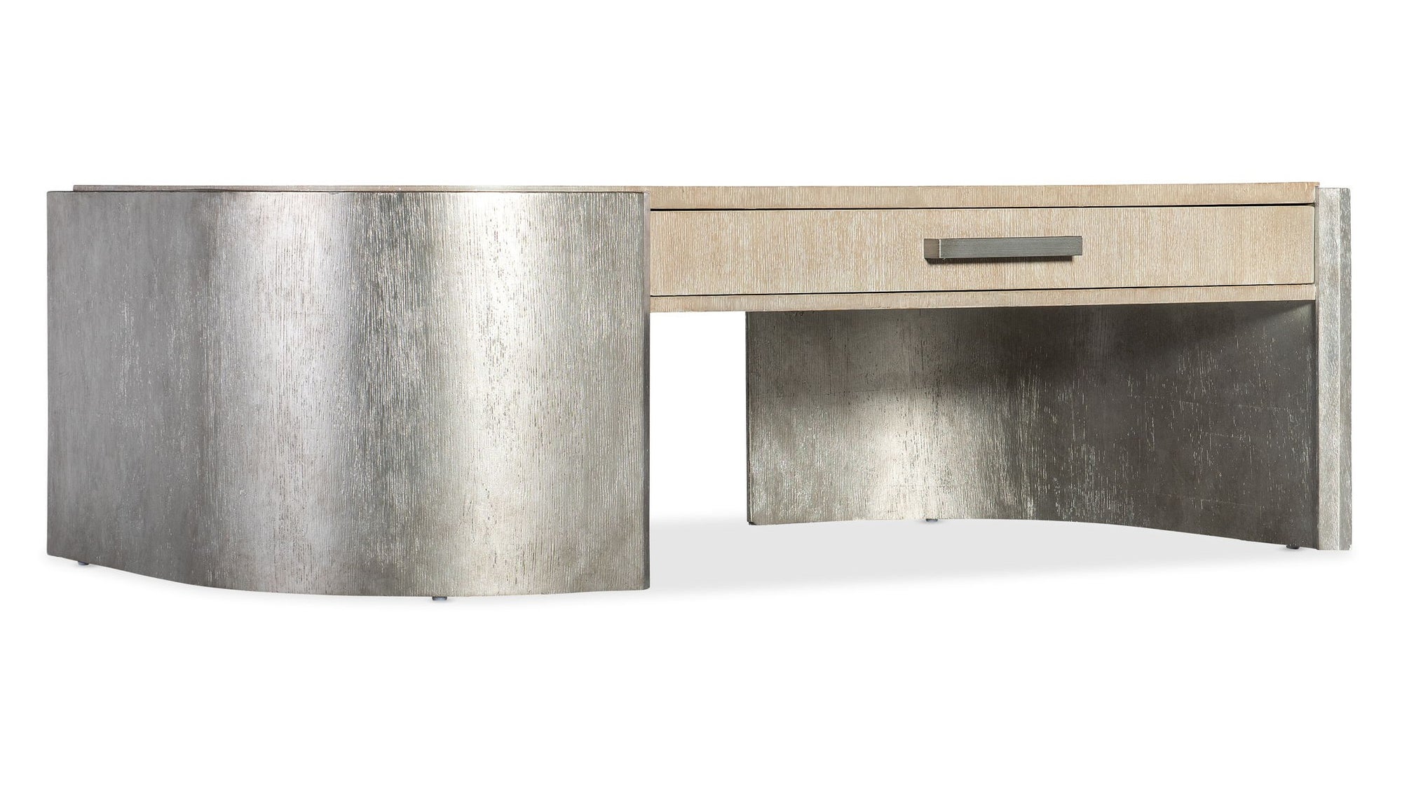 Melange - Silverfrost Cocktail Table - Pearl Silver