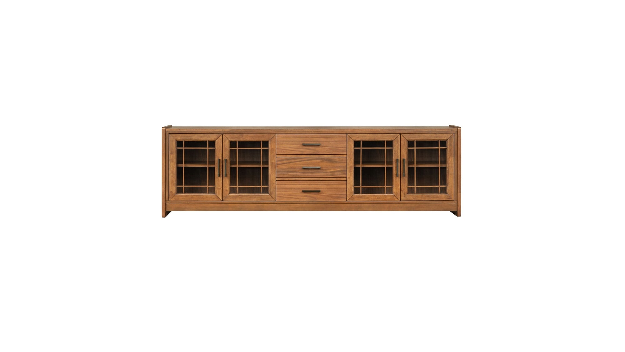 Lincoln - Large Entertainment Base - Warm Walnut