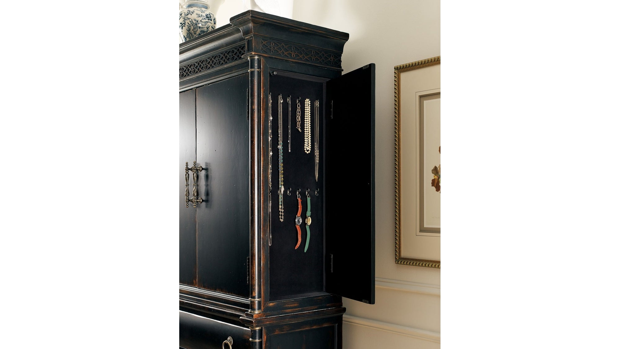 Charleston - Jewelry Armoire - Black