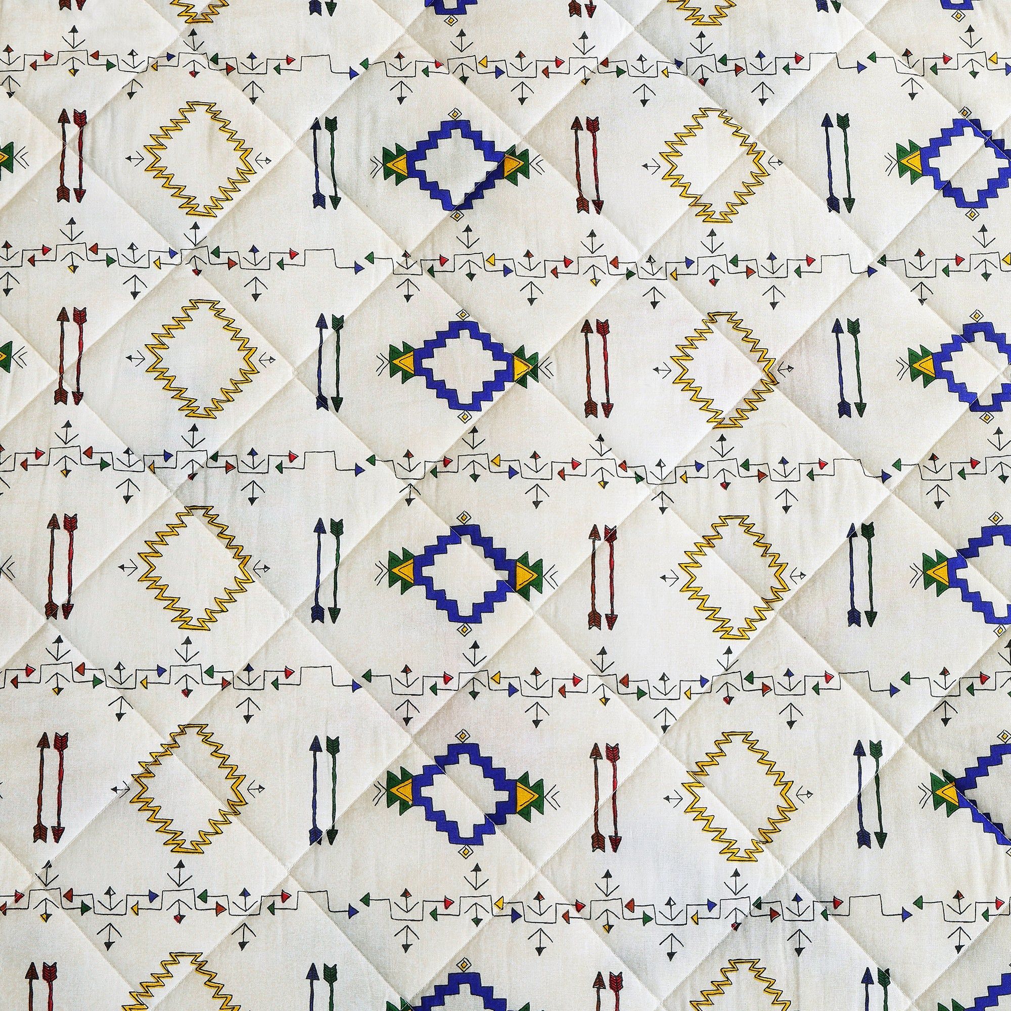 Wild Horses - Full/Queen Reversible Quilt Set (Set of 3) - Multi Color