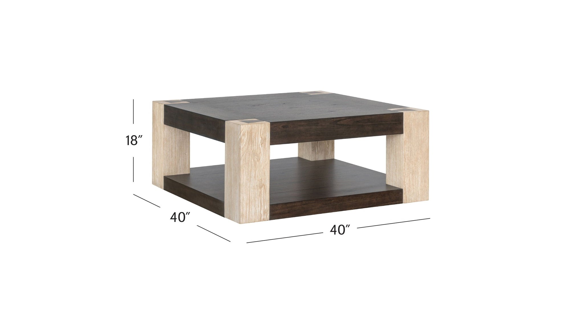 Harmony - Cocktail Table - Carbon Mindi / Blonde Acacia