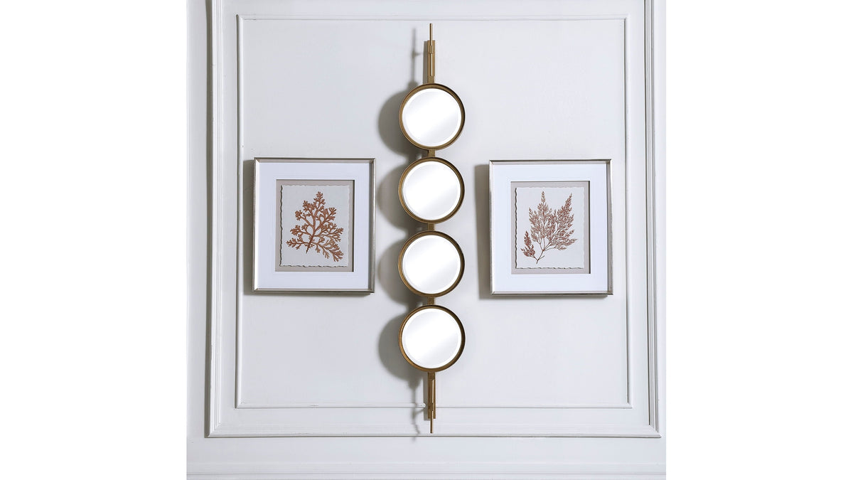 Button - Mirror - Gold