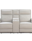 Odessey - Power Console Loveseat Recliner With Power Headrest, Power Lumbar, Heat And Massage