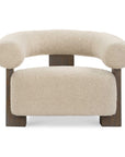 Lennox - Shearling Accent Chair - Beige / Brown