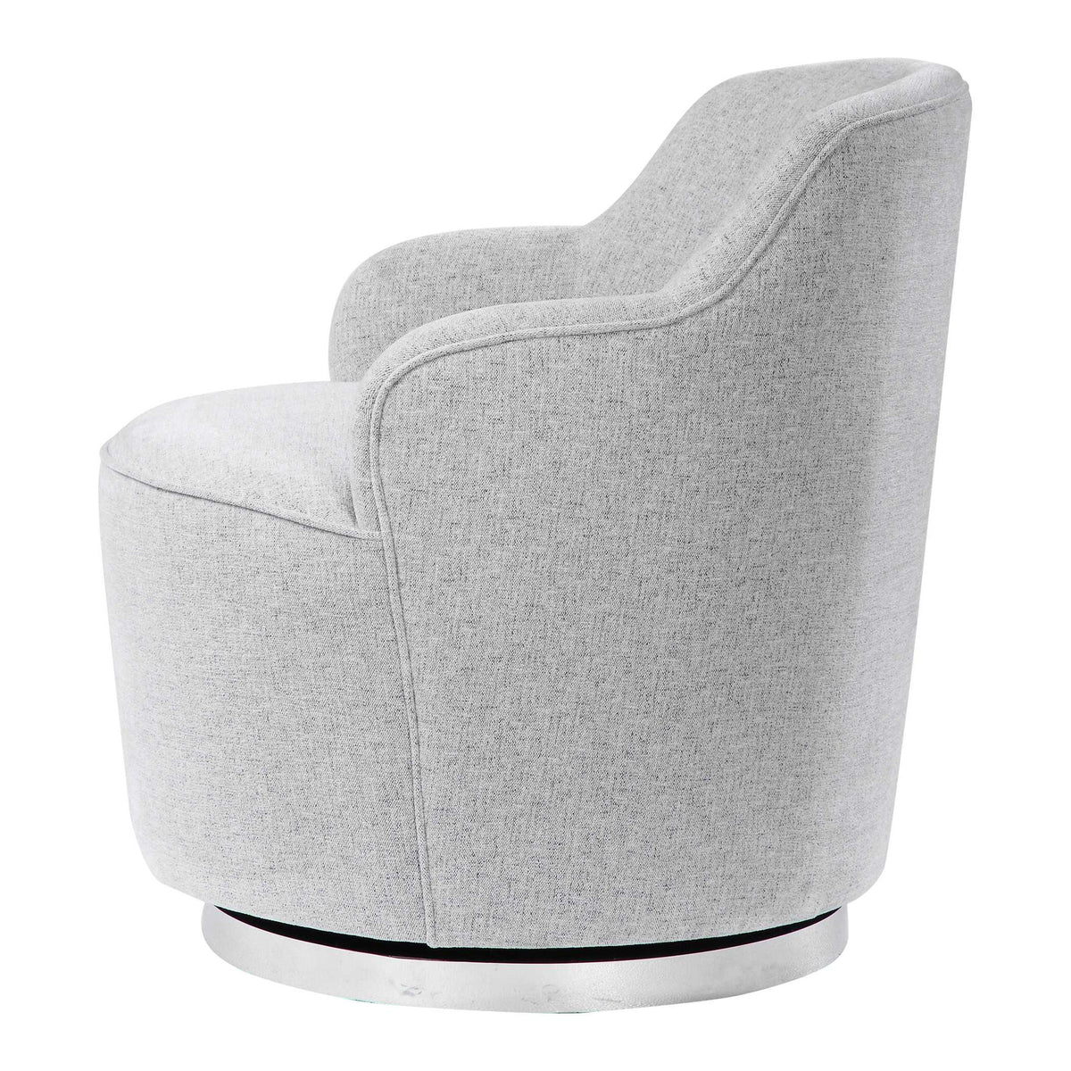 Hobart - Casual Swivel Chair - Gray