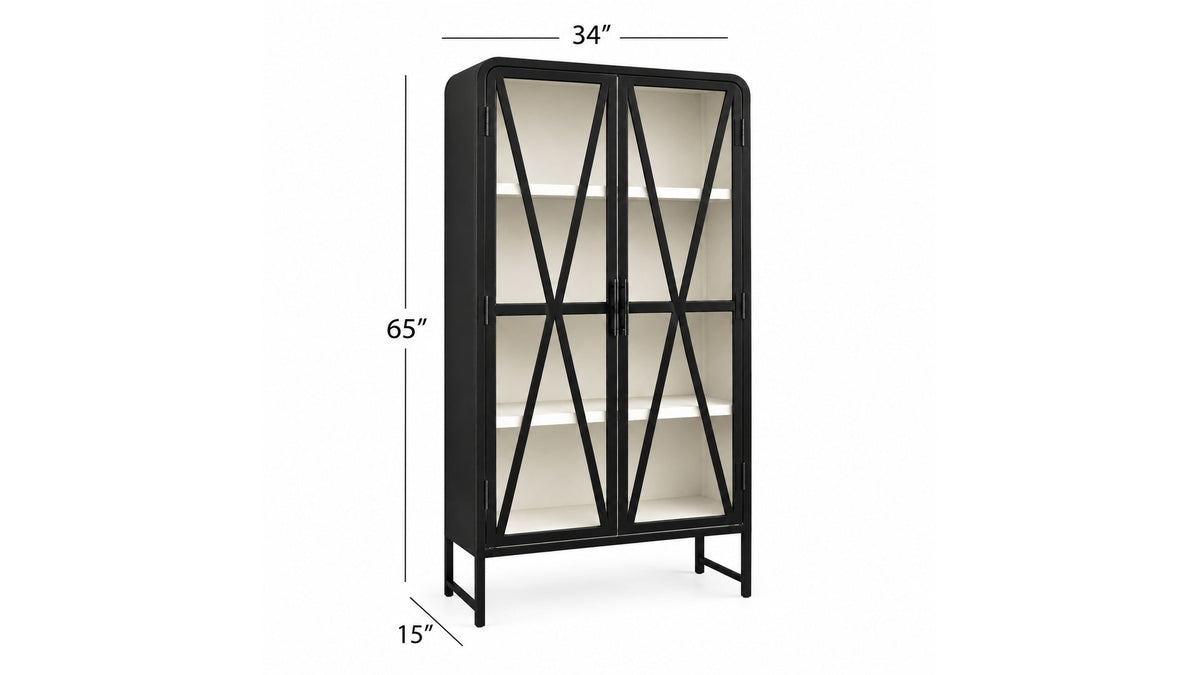 Donahue - Display Cabinet - Black