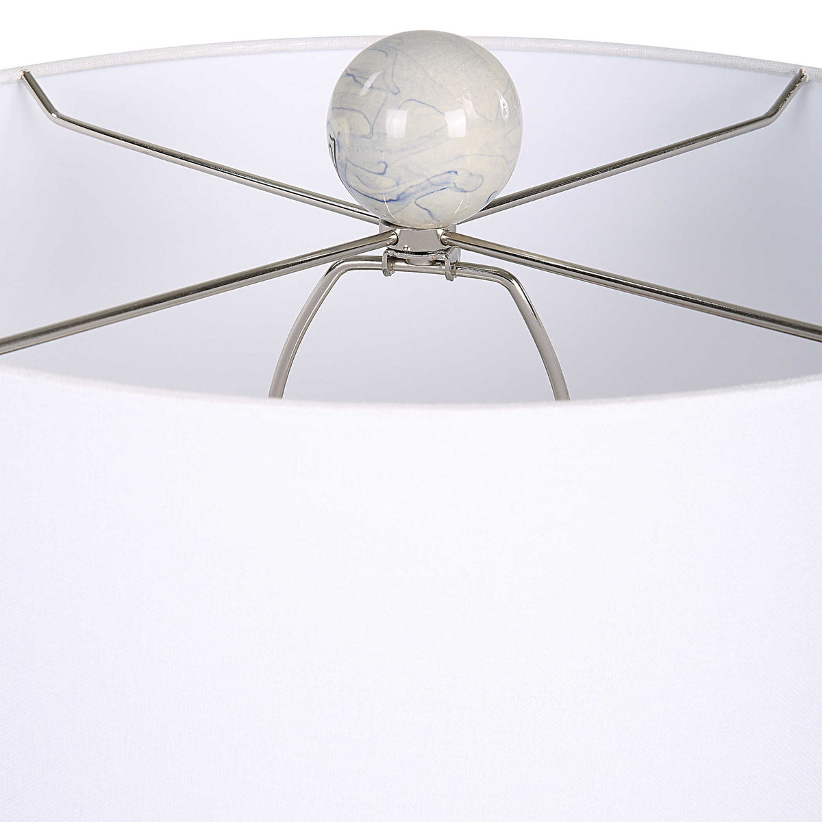 Waves - Blue &amp; White Accent Lamp