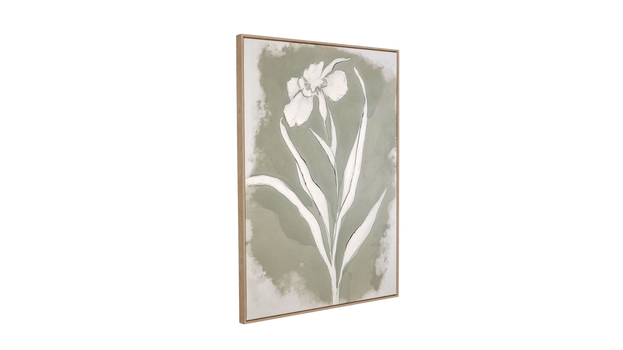Serene Botanical I Framed Canvas - Beige