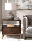 Bexley - Walnut Side Table - Dark Brown